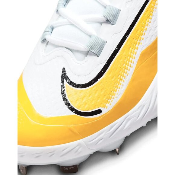 Nike Mens Alpha Huarache Elite 4 Metal Baseball Cleats DR6851-100 Yellow Size 7 - Picture 9 of 10